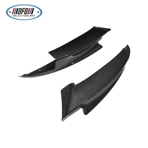 Aileron avant en fibre de carbone complète pour E92 M3 Style 2006-2013, avec ailettes de protection Canard - Product Image 3