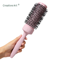 Ensemble complet de brosses à cheveux professionnelles de luxe pour salon, avec brosse ronde en poils de sanglier, peigne coussin et peigne à dents larges, personnalisable avec logo