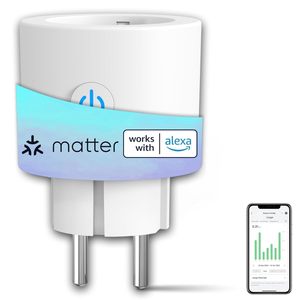 ปลั๊กไฟอัจฉริยะ Antela Smart Power Plug Eu 16A Wifi Matter พร้อมระบบตรวจสอบพลังงาน ใช้งานร่วมกับ Alexa และ Google Home รองรับปลั๊กอเนกประสงค์ - Product Image 1