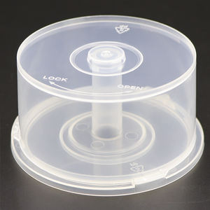 WEISHENG 100 boîtes à gâteaux pour DVD-R CD-R, boîtes pour plusieurs disques, contenants vides, conteneur à colonnes, seau de rangement pour CD DVD, support de disque en plastique - Product Image 3