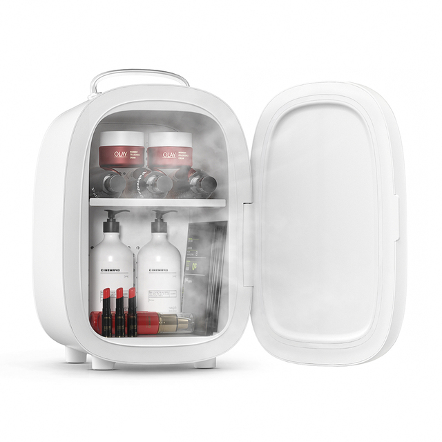 Portable Mini Table Top Fridge for Home Small Space Office or Bedroom for Skincare Cosmetics Beauty Household Refrigerator