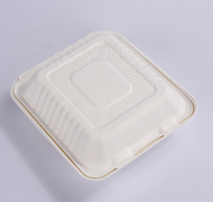 Hộp Đựng Bột Giấy Có Thể Phân Hủy Sinh Học 3 Ngăn 9 ''Vỏ Sò Đựng Thực Phẩm - Product Image 2