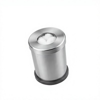 Distributeur de coton hydrophile chirurgical en acier inoxydable avec couvercle, conteneur à coton de haute qualité pour usage hospitalier DE 2690