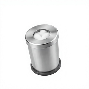 Distributeur de coton hydrophile chirurgical en acier inoxydable avec couvercle, conteneur à coton de haute qualité pour usage hospitalier DE 2690 - Product Image 3