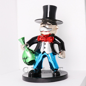 <span class=keywords><strong>Figurine</strong></span> Artistique en Résine Faite à la Main, Thème Amourux, Personnage Riche, Sculpture de Collection pour Amateurs d'Art (Millionnaire/Billionnaire) - Product Image 6