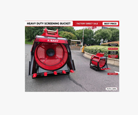 Godet de criblage rotatif d'usine pour excavatrices 5T/6T/8T/10T – Séparateur de sable, gravier, roche et compost