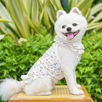 Vente en Gros d'Été Floral Accessoires pour Animaux Vêtements Chat Chien Robes