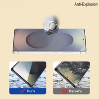 Protection d'écran en verre anti-statique ESD facile à installer avec kit applicateur Magic Box pour Samsung S25 S24 Ultra FE
