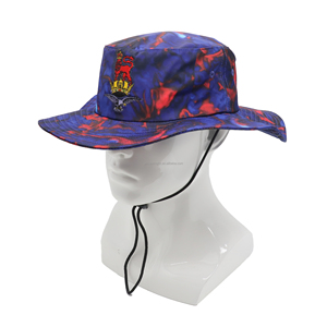 Casquette unisexe personnalisée avec cordons, logo brodé pour le cyclisme quotidien, la pêche, impression de motifs colorés - Product Image 3