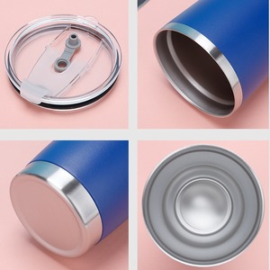 Best Selling HZX Stainless Steel Mugs Straws Thermal Portable Eco-Friendly Country Style Car Tumblers Powder Coated for Lid - Product Image 5