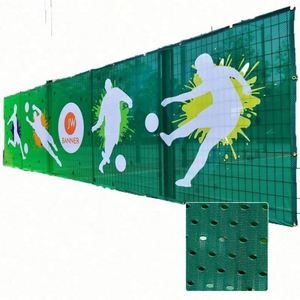 Wholesale Outdoor Business Background Cloth Windproof Mesh Giant Fence <b>Banner</b> with Digital Printing Colorful for Production - Product Image 3