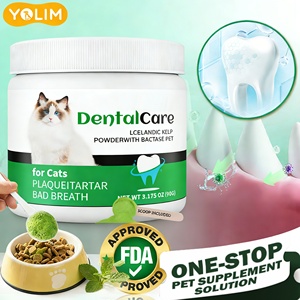 Poudre dentaire <span class=keywords><strong>pour</strong></span> chiens à marque privée, supplément <span class=keywords><strong>pour</strong></span> animaux de compagnie, élimination de la plaque et du tartre et amélioration de la santé bucco-dentaire, au thé vert - Product Image 1