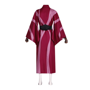 Disfraz de Anime Rojo de Sanemi Shinazugawa de Demon Slayer, Kimono para Cosplay - Product Image 5