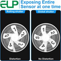 ELP 1080P 90fps Obturador global de alta velocidad Módulo de cámara USB AR0234 UVC Free Driver 2MP Placa de cámara web industrial para inspección