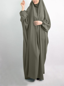 Vestido musulmán de alta calidad para mujer, ropa con capucha para rezar, Jilbab Abaya, larga cobertura completa, Ramadán, Abayas, islámico, <span class=keywords><strong>2022</strong></span> - Product Image 4