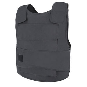 Gilet tattico in poliestere balistico nero e aramide occultabile a prova di pugnalata giubbotto tattico da uomo - Product Image 1