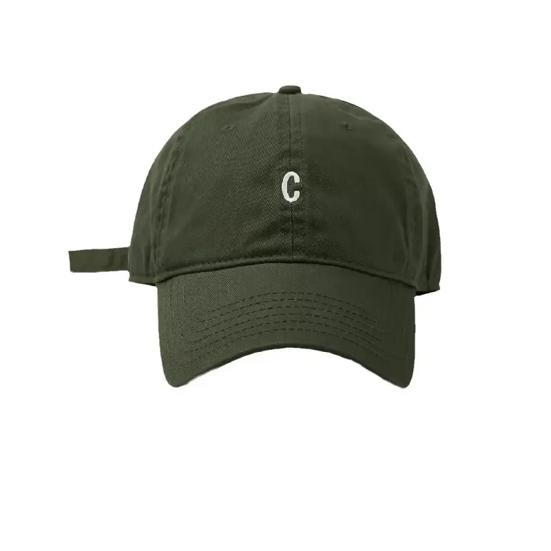 Thời trang rửa bông thư C Snapback Cap cho nam giới chất lượng tốt trucker cap hat thư tùy chỉnh logo thêu Mũ bóng chày