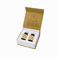 Boîte d'emballage rigide magnétique personnalisée haut de gamme pour flacon de liquide oral, bouteille de crème cosmétique pour le visage, gaufrage, pelliculage mat