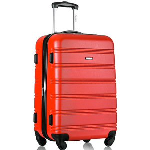 Maleta de Viaje Rígida con Ruedas, Material ABS, Cierre de Cremallera, Resistente a Impactos y al Desgaste, Color Rojo, 20 Pulgadas - Product Image 2