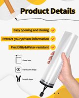 Bolsa de plástico impermeable para documentos, carpeta de archivos personalizada para documentos, bolsa con cremallera de malla, bolsa organizadora de documentos transparente