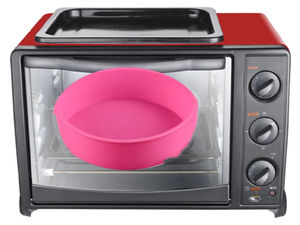 Molde Circular de silicona para pasteles de grado alimenticio 4 <span class=keywords><strong>6</strong></span> 8 9 pulgadas suministro de cocina personalizado molde para hornear horno microondas - Product Image 3