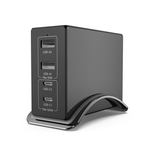 Sinrgan Tech — <span class=keywords><strong>chargeur</strong></span> GaN multifonction, Ports 2C 2A, 120W, Kit de voyage, de bureau en option, US/EU/AU/UK - Product Image 1