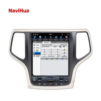 NAVIHUA Android Écran tactile Autoradio GPS Navi Multimédia Vidéo Lecteur DVD pour Tesla Style Jeep Grand Cherokee 2012-2018