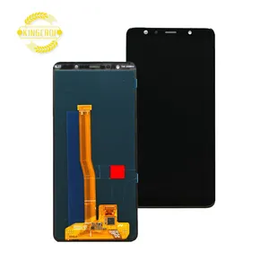 Grosir Kualitas Asli OEM Fleksibel untuk Tampilan Layar Sentuh Samsung Galaxy A7 2018 A750, untuk LCD Samsung A750