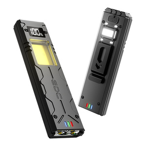 Aluminum Alloy Flashlight High Beam Long Battery Life EDC Magnetic Work <b>Light</b> Outdoor Digital Display <b>Led</b> Flashlight - Product Image 2