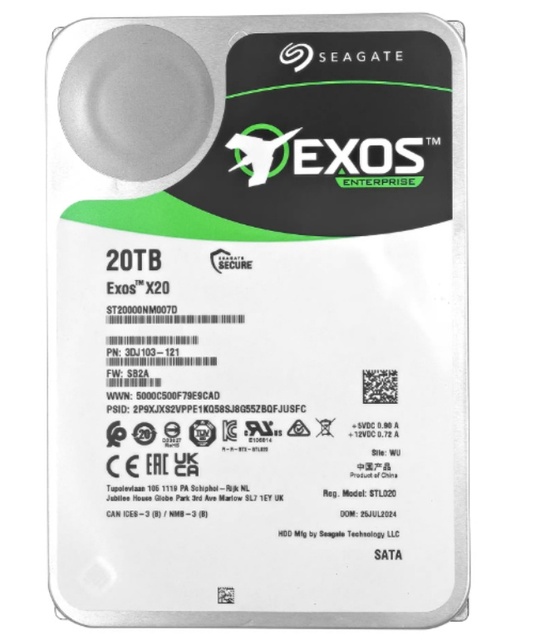 ST20000NM007H 16TB Drive 7200 RPM SATA Internal Enterprise Server Hard Disk Used Silver Enterprise Server Hard Disk 7200 RPM