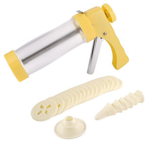 <span class=keywords><strong>Kit</strong></span> de pistolet à biscuits en acier inoxydable Pistolet à glaçage <span class=keywords><strong>Spritz</strong></span> Set de presse à biscuits avec disques à biscuits et 5 embouts pour la cuisson au four - Product Image 6
