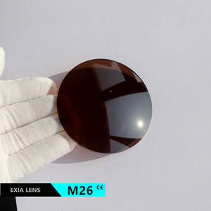 EXIA M26太阳眼镜镜片1.61指数MR-8抗冲击SHMC蓝色涂层UV400基础曲线3 - Product Image 1