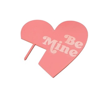 Felice san valentino 'ti amo' acrilico Cake Topper decorazione laterale per feste torta forniture - Product Image 5