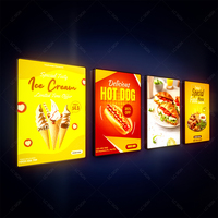 Caisson Lumineux LED Lc Sign 24''x36'' Cadre D'affichage Mural Publicitaire Ultra Mince en Acrylique