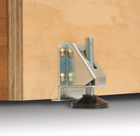 Pieds de nivellement robustes pour meubles de cuisine, conformes RoHS, réglables pour armoires et placards
