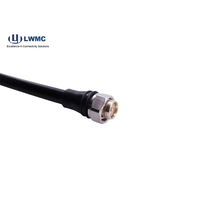 Conector coaxial RF macho Din RF a prueba de agua a 4,3/10 macho para cable coaxial súper flexible 1/2