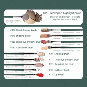 Accessoires de <span class=keywords><strong>photographie</strong></span> ensemble de cheveux synthétiques pinceaux de maquillage pour le visage rose - Product Image 3