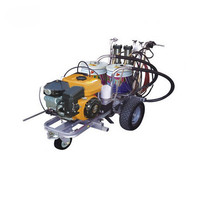 Machine de marquage routier manuelle sans air pour peinture à froid, pour la délimitation des lignes de chaussée et le marquage des parkings