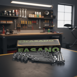 Jeu de clés à douilles Fasano 17 pièces, métriques, outils de réparation automobile - Product Image 3