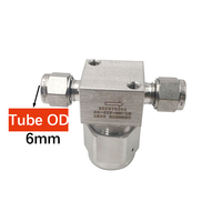 Conexiones Swagelok Tipo 316SS, Filtro en T de Doble Férula, Rosca NPT BSPT BSPP, Forjadas, para Medios de Aceite, Gas y Agua, ASME DIN