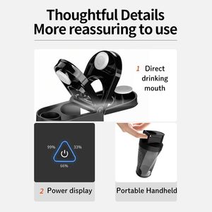 เครื่องปั่นแบบพกพาแบบชาร์จไฟได้ 22000RPM เครื่องคั้นน้ำผลไม้ความเร็วสูง USB เครื่องทำสมูทตี้ - Product Image 4