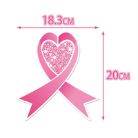 Sensibilisation au cancer du sein ruban rose bannière décorations de fête pour la campagne de santé du sein événements suspendus fournitures de décoration