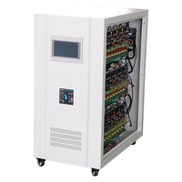 Stabilisateur de tension automatique triphasé à écran tactile, à large plage, sans contact, pour usage industriel, 80 kVA / 64 kW, à commande statique SCR AVR