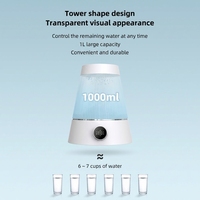 Humidificateur portable alimenté par USB, capacité de 1,0 à 2,5 L, matériau ABS, garantie de six mois, chambre à coucher, maison, bureau, lumière respirante