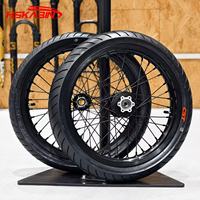 Pneus Supermoto HSKABIN noirs CST 17 pouces pour moto électrique Surron Light Bee 70/90-17 80/90-17 Roues de performance pour la route