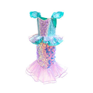 ชุดเดรสเจ้าหญิงแอเรียลฮาโลวีน3-12ปีสำหรับเด็กผู้หญิงชุดผ้าทูลเลชุดนางเงือกน้อยแฟนซีสำหรับปาร์ตี้วันเกิด - Product Image 2