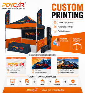 เต็นท์หลังคาพับได้ PDYEAR สำหรับงานแสดงสินค้า งานอีเว้นท์ งานโปรโมชั่น ขนาด 10x10 เมตร กันน้ำ โครงอลูมิเนียม - Product Image 2