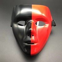 Masque de Clown d'Halloween Horreur Effrayant Déguisement de Fête Accessoire de Cosplay de Fou Rire Effrayant pour Hommes