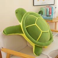 Peluches Tortue Verte, Coussin Doux Tortue, Oreiller Oogway, Repose-dos, Tortue aux Grands Yeux, Poupées en Peluche, Cadeau pour Enfants