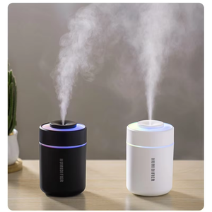 High-quality Silent USB Plastic Aromatherapy Ultrasonic <b>Humidifier</b> Humidistat Colored LEDs 180ml Capacity Portable Household - Product Image 4